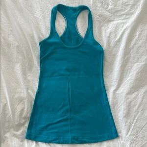 Lululemon Athletica Blue Fitted Tank Top